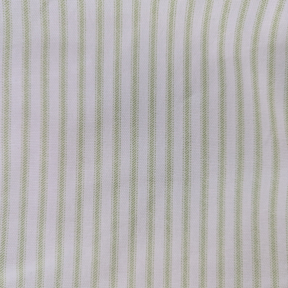 Green and White Striped.Bedding Set 5 Piece Standard Sham And 18x18 Pillow Cover